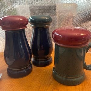 Denby Harlequin salt and pepper plus shaker
